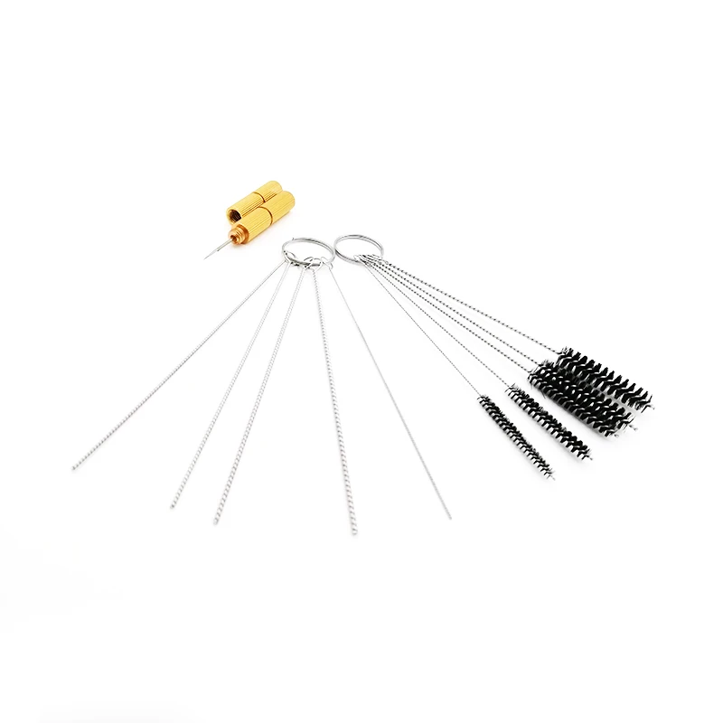 11pcs x Motorcycle Carb Tool Jet Nozzle wire Terminal Plug Cleaning Needle Brush Kit