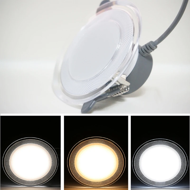 

Unique Advance Acrylic Design Recessed led downlight Aluminum SMD 7w led spot Larger luminous decoration Ceiling lamp 220v