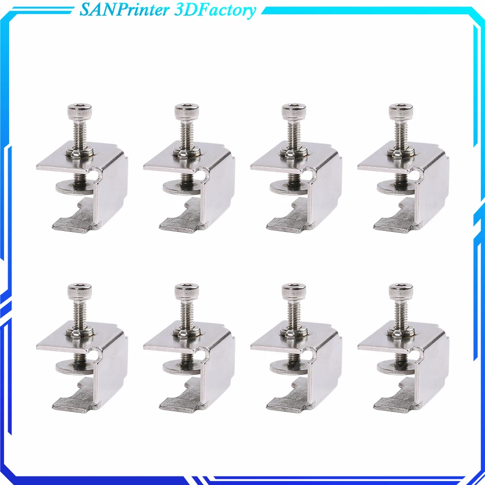 4pcs 3D printer accessories glass plate of heating bed clamp fixed clip for Ender 3/3 Pro/3 V2/3S,Ender 5/Pro, CR-20 PRO,CR-10