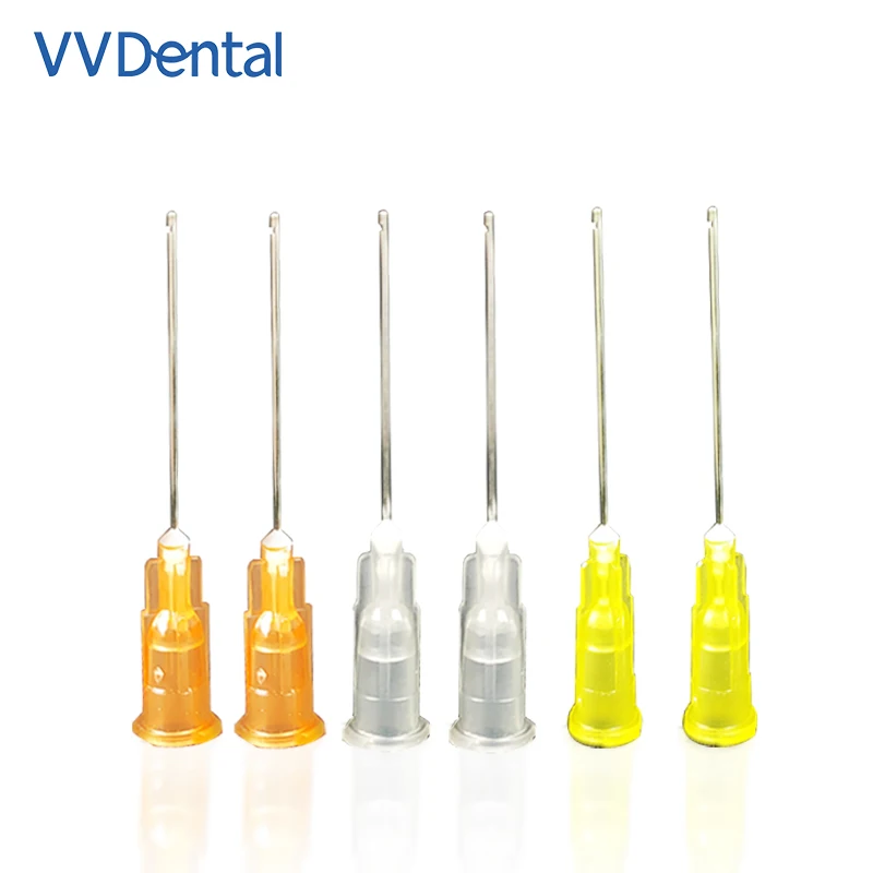 VVDental 100pcs/Bag Dental Endo Irrigation Needle Tip Dental Root Canal Lateral Irrigation Needle Endodontics Instrument