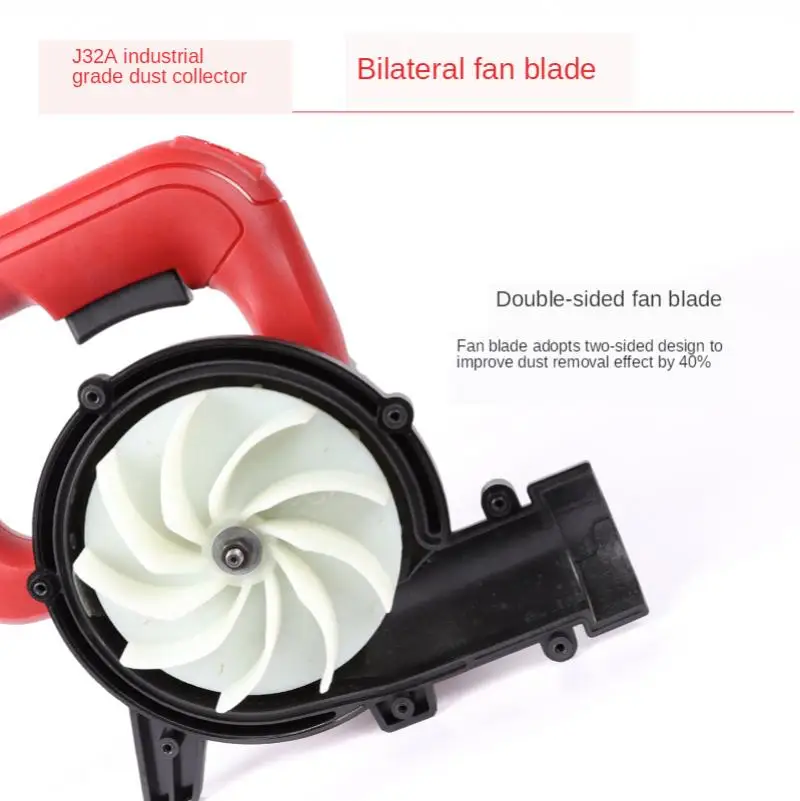 220V Industrial Vacuum Cleaner Dust Blower for Cutting Slotting Milling Machine 1200W 15000RPM