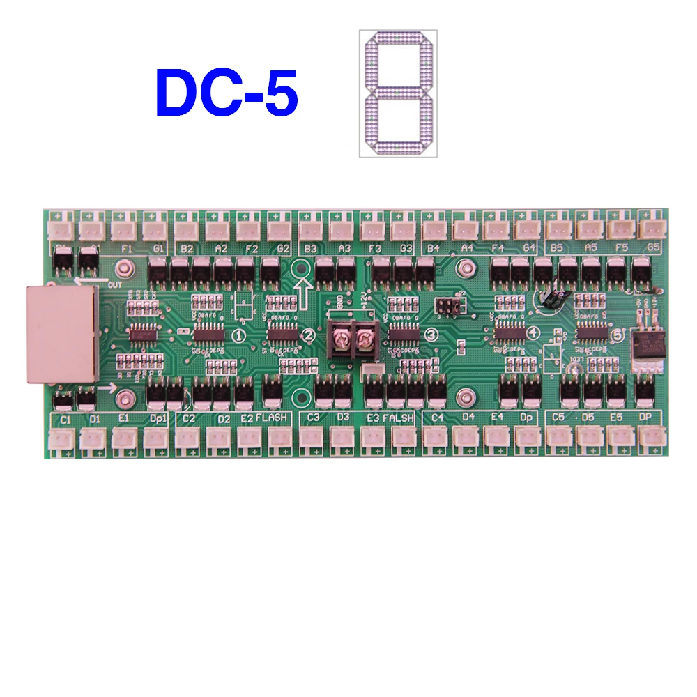 18 "polegadas a 32" polegadas DC-4/DC-5/DC-6 digital led módulo drive cartão conectar placa de mainboard para led digital gás preço sinal placa