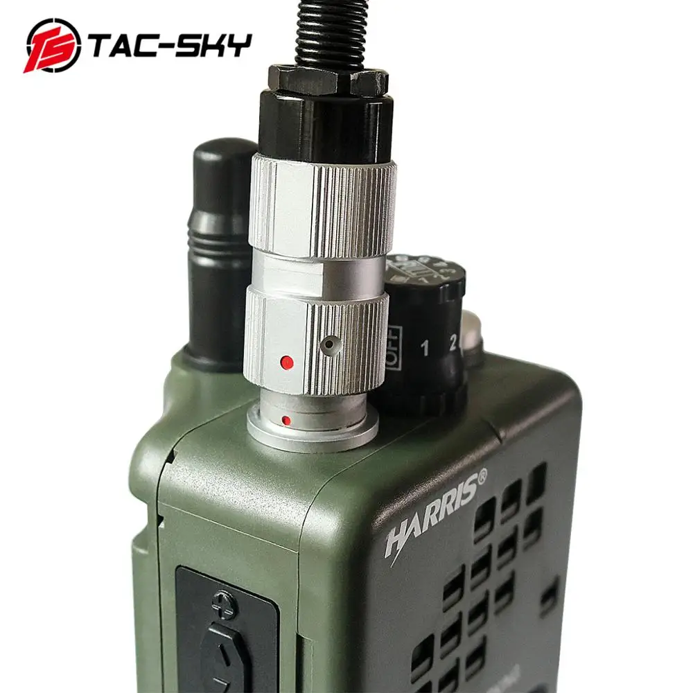 Imagem -05 - Tac-sky Fone de Ouvido Tático Militar Walkie-talkie Simulação Modelo Harris an Prc152 152a Case Virtual Manequim