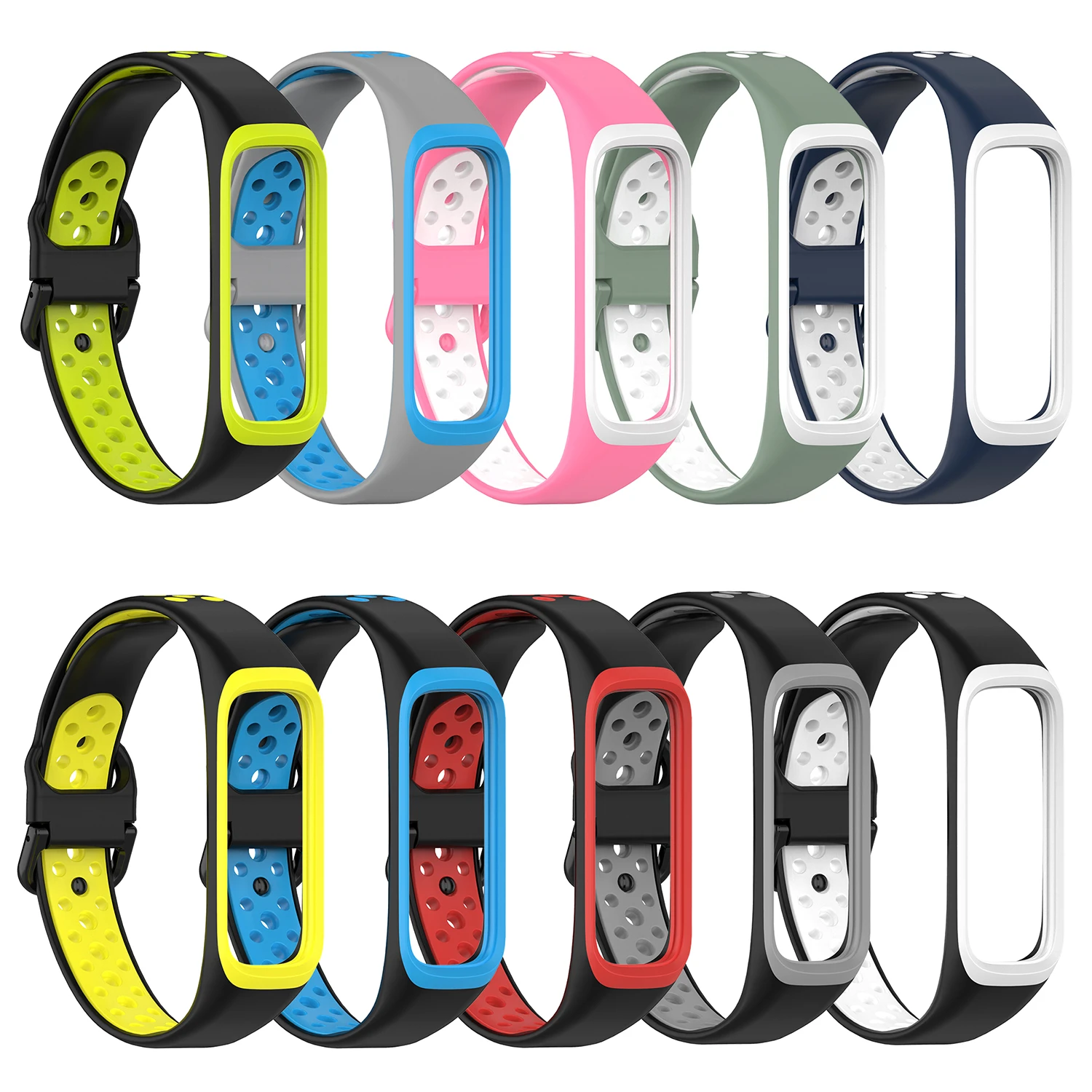 1pc pulseira de silicone para samsung galaxy apto 2 SM-R220 substituição pulseira de banda de pulso para samsung galaxy fit2 correa acessórios