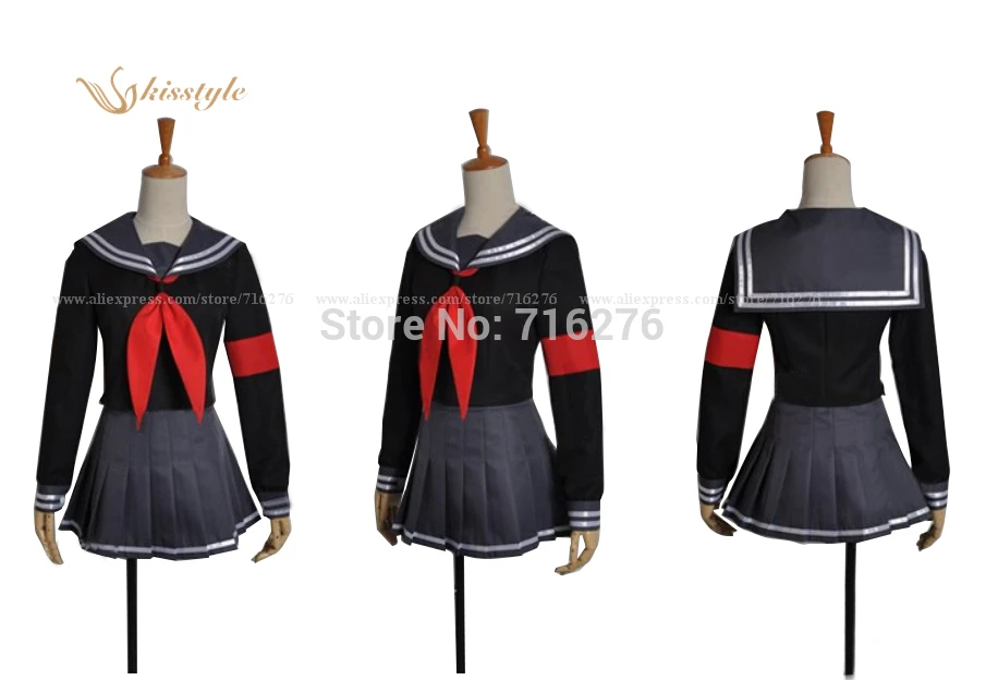 

Kisstyle Fashion Anime Super Dangan Ronpa 2 Nabetani Yamako Cloth Uniform Cosplay Costume,Customized Any Size