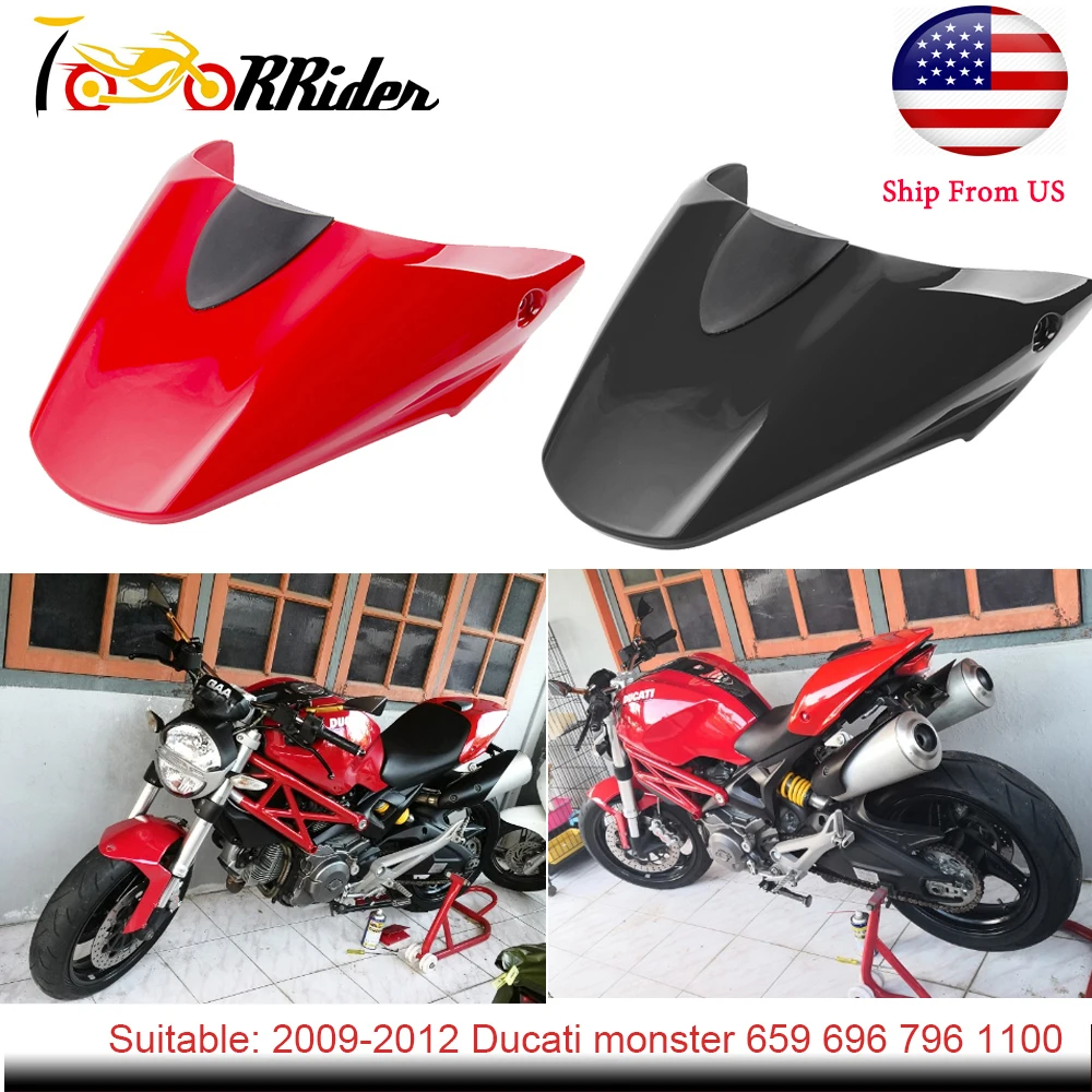 

Motorcycle Rear Pillion Passenger Cowl Seat Back Cover For 2009-2012 Ducati 796 795 M1100 696 2010 2011