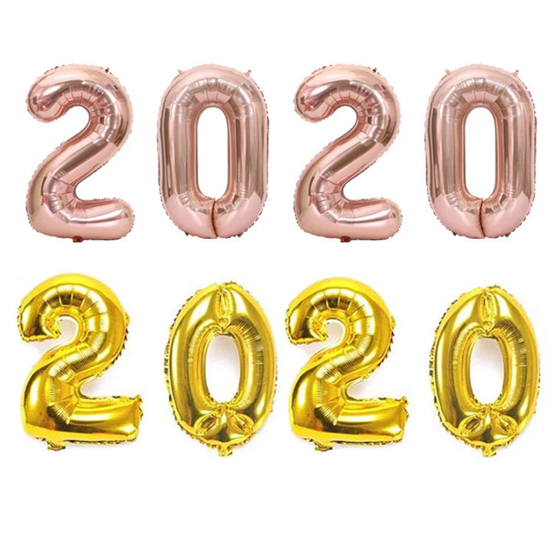 Number Foil  helium Balloons 16 32 Inch Digital Globos Birthday Wedding Party Decorations Ballons Baby Shower Supplies