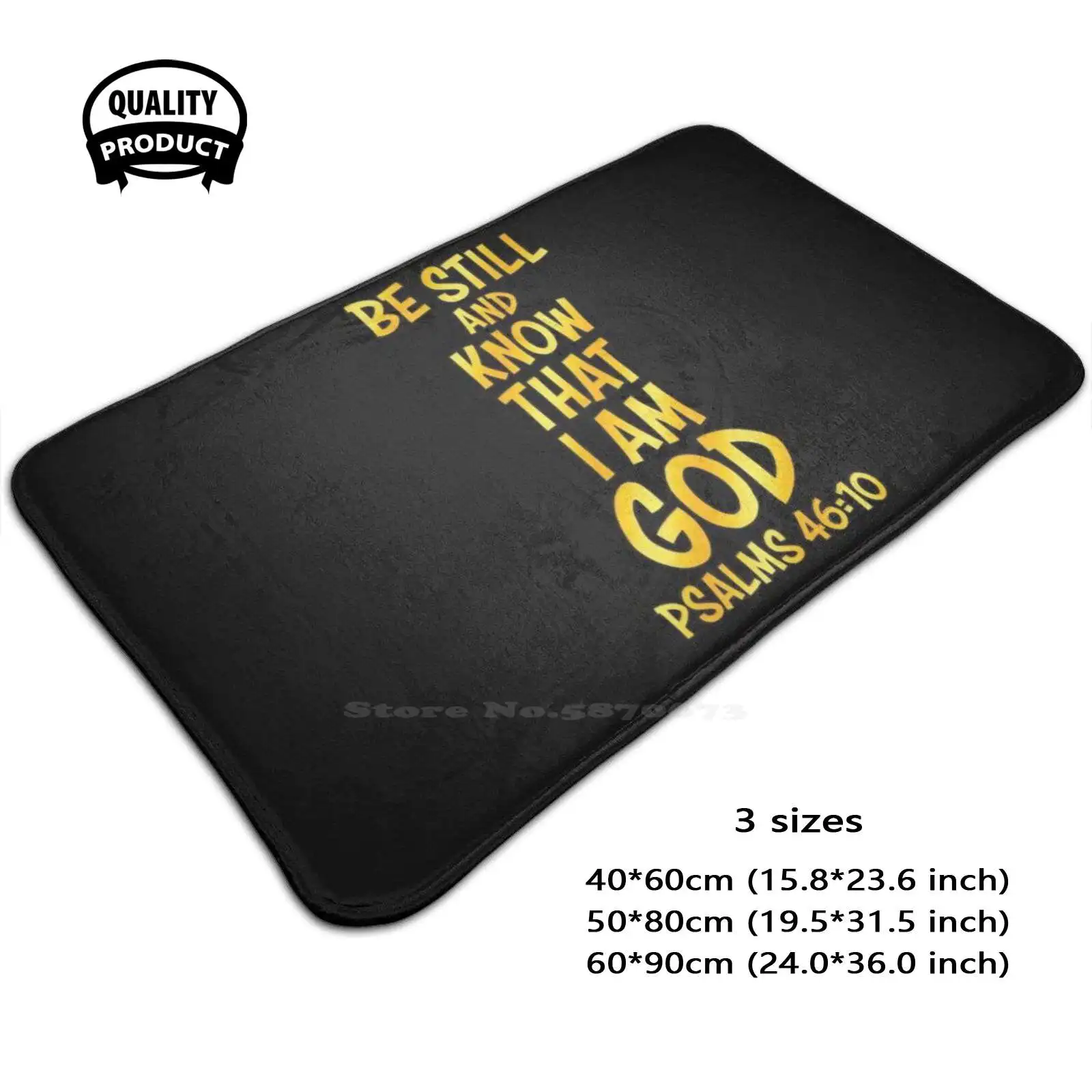 Psalm 46 : 10 | Bible Verse | ? Christian Soft Cushion Home Carpet Door Mat Car Rug Psalm 46 10 Bible Verses On Faith Bible