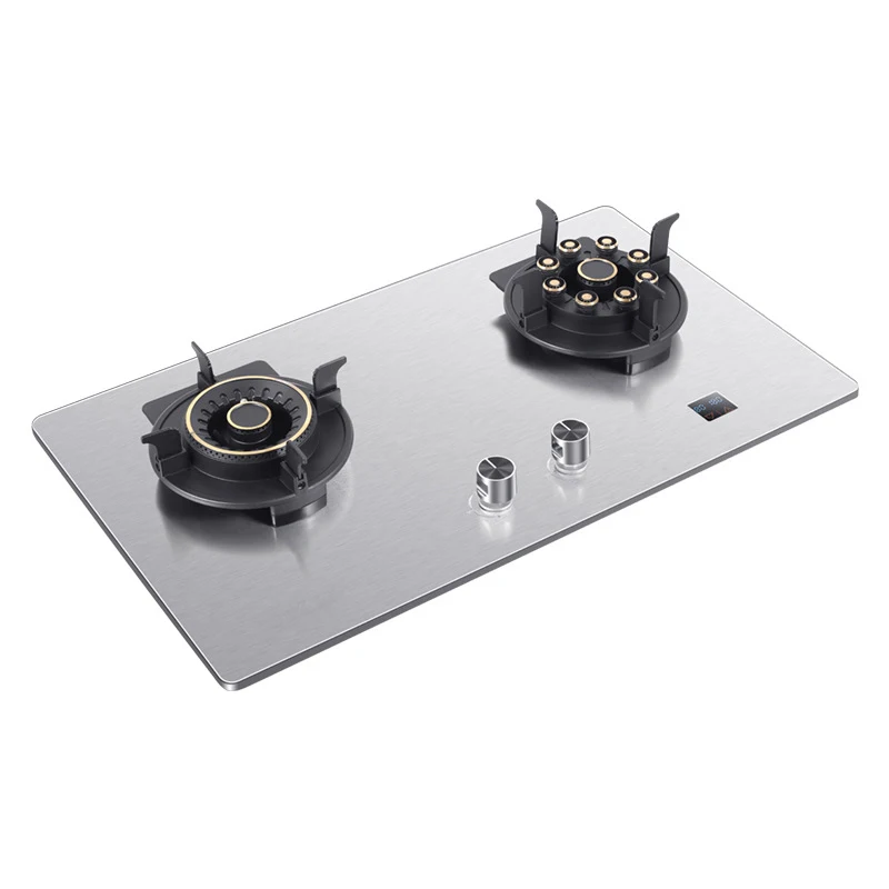 419H ฝังเตาแก๊สสแตนเลส/4.8Kw สูงอาวุธครัวเรือนเตา/Reversible คู่เตา Magic จานเตา