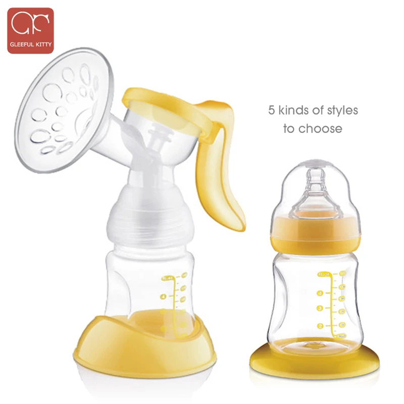 Big Suction  P.P. Material Manual Breast Pumps Breast Feeding BPA Free Manual Breast Pump with Baby Bottle