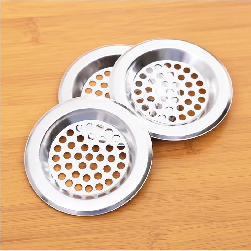 1/2/4PCS Kitchen Sink Filter Stainless Steel Mesh Sink Strainer Filter Bathroom Sink Strainer Drain Hole Filter Trap Waste