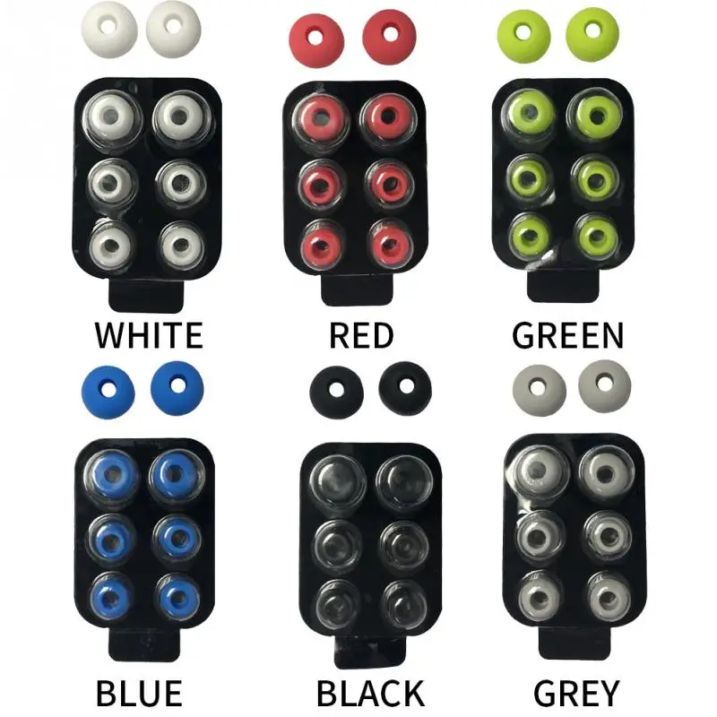4 Pairs/set In Ear Noise Isolated Soft Anti Slip Removable Earbuds Tip With Box Spared Silicone Replacement For Beats Power3