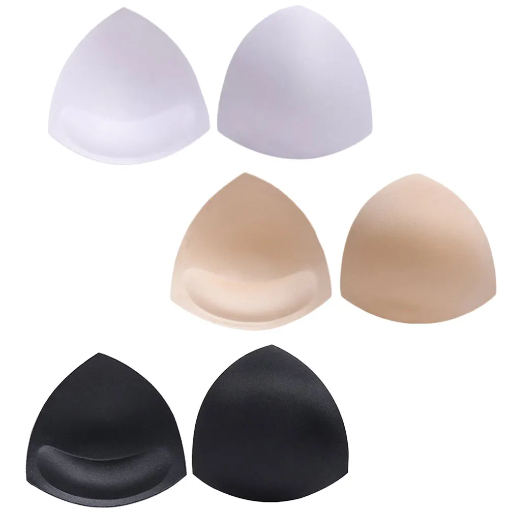 

1 Pair Bra Pads Women Sponge Foam Bra Pads Swimsuit Padding Inserts Chest Pad Chest Sticker