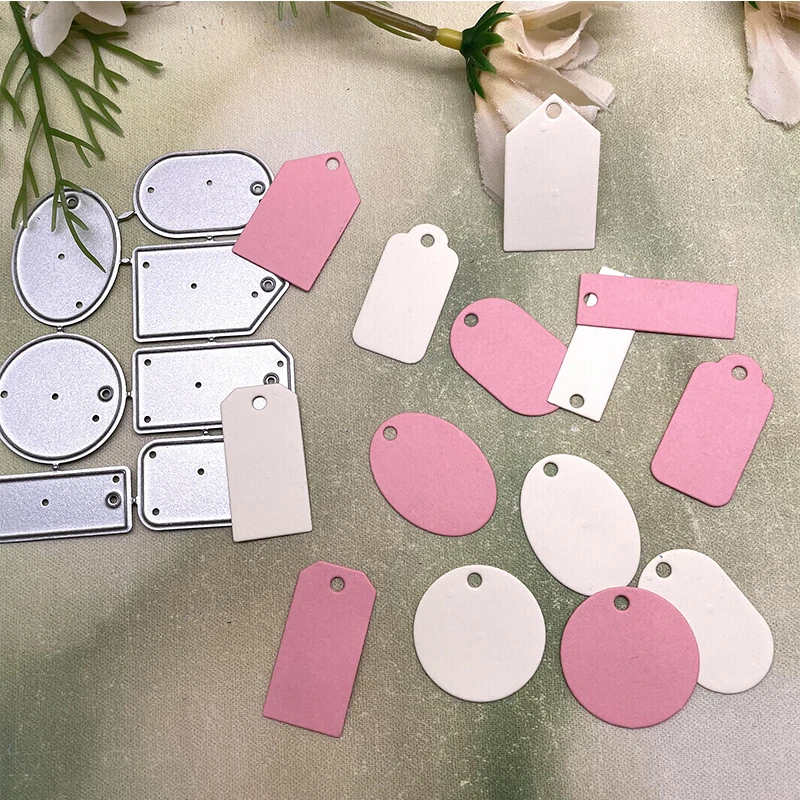 Various shapes of tags Metal Cutting Dies Stencils Die Cut for DIY Scrapbooking Album Paper Card Embossing