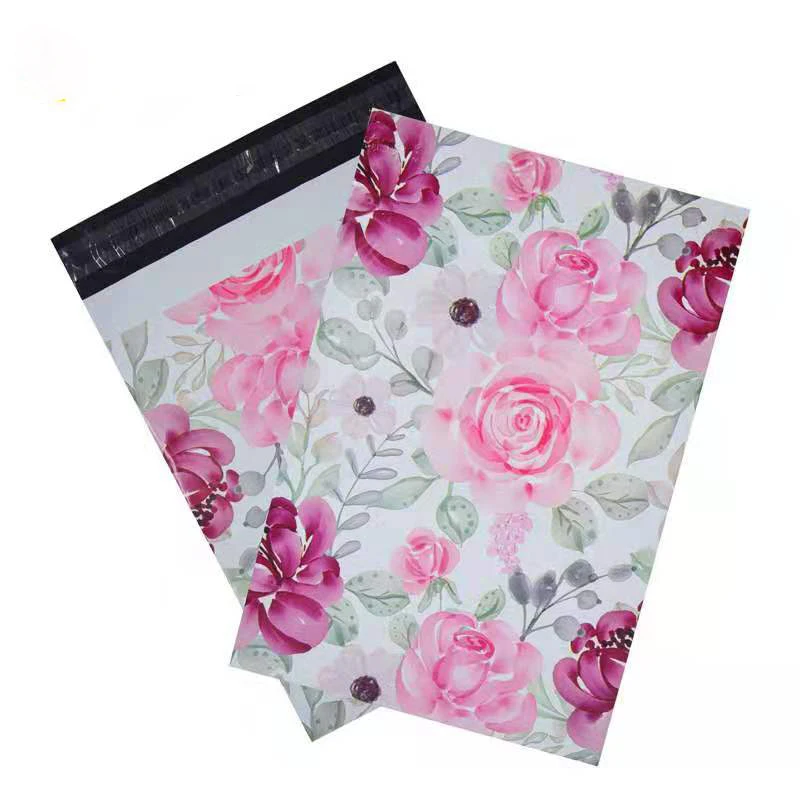 50Pcs/Lots PE Colors Printing Express Bags Cute Pattern Clothing Shipping Bags Waterproof Poly Mailer Postal Mail Bags