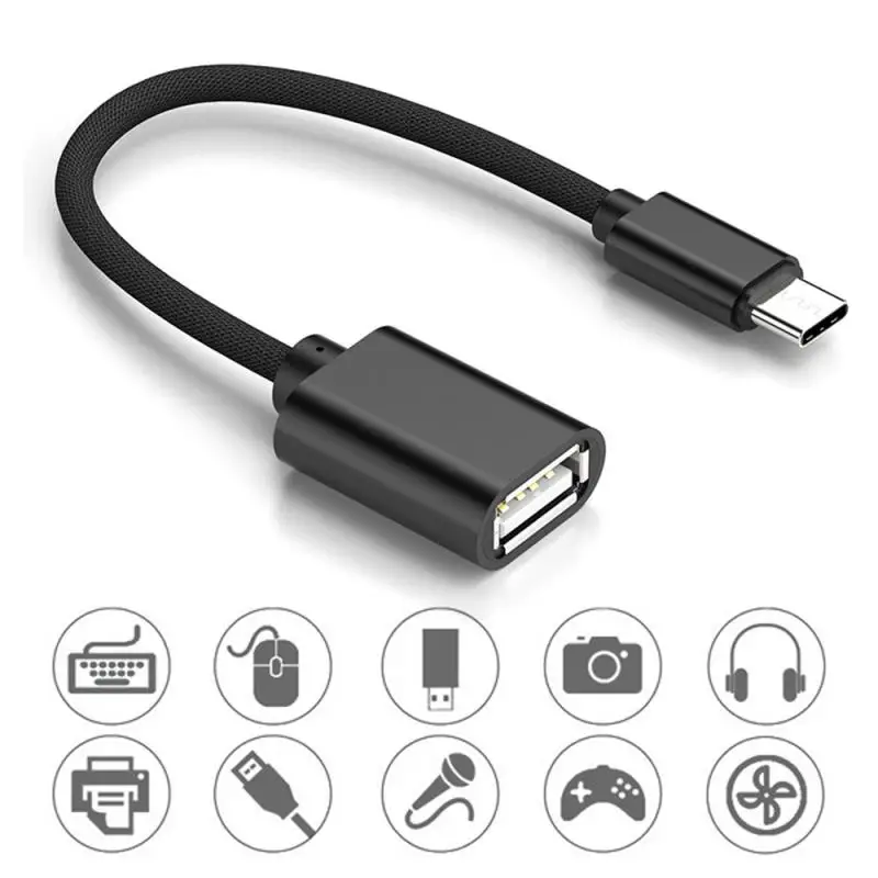 Adaptador de Cable OTG tipo c / Micro USB macho a USB hembra para Samsung Android