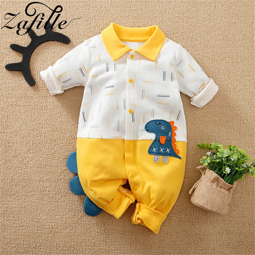 

ZAFILLE Dinosaur Baby Boy Clothes 2023 Cartoon Boys Overalls Cute Baby Costume Autumn Jumpsuit For Kids Summer Baby's Rompers