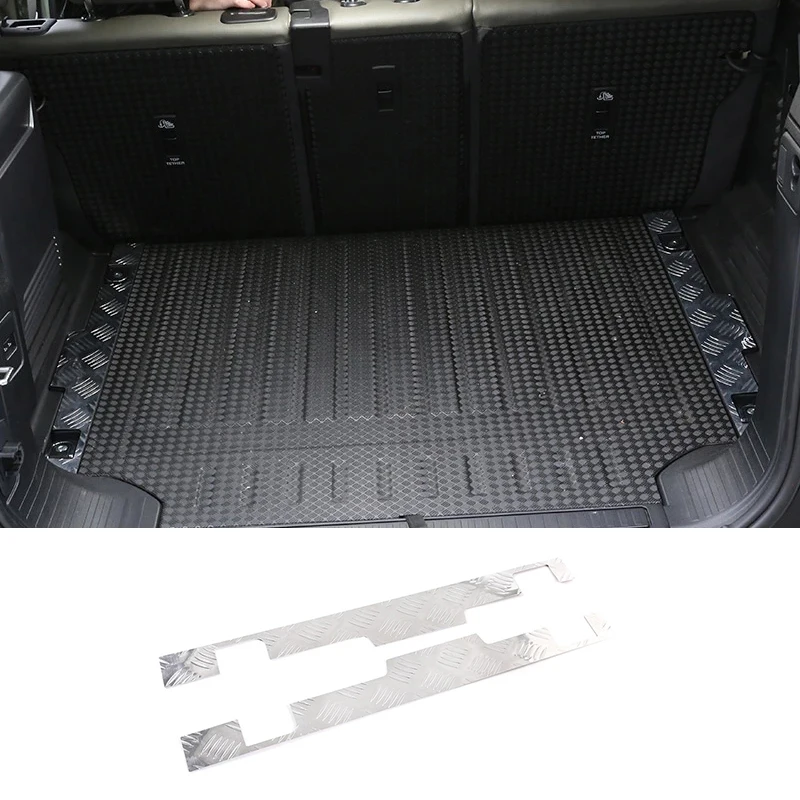 

Aluminum Alloy Car Styling for Land Rover Defender 110 2020-21 Car Rear Trunk Anti-scratch Board Cover Car Interior Accessories