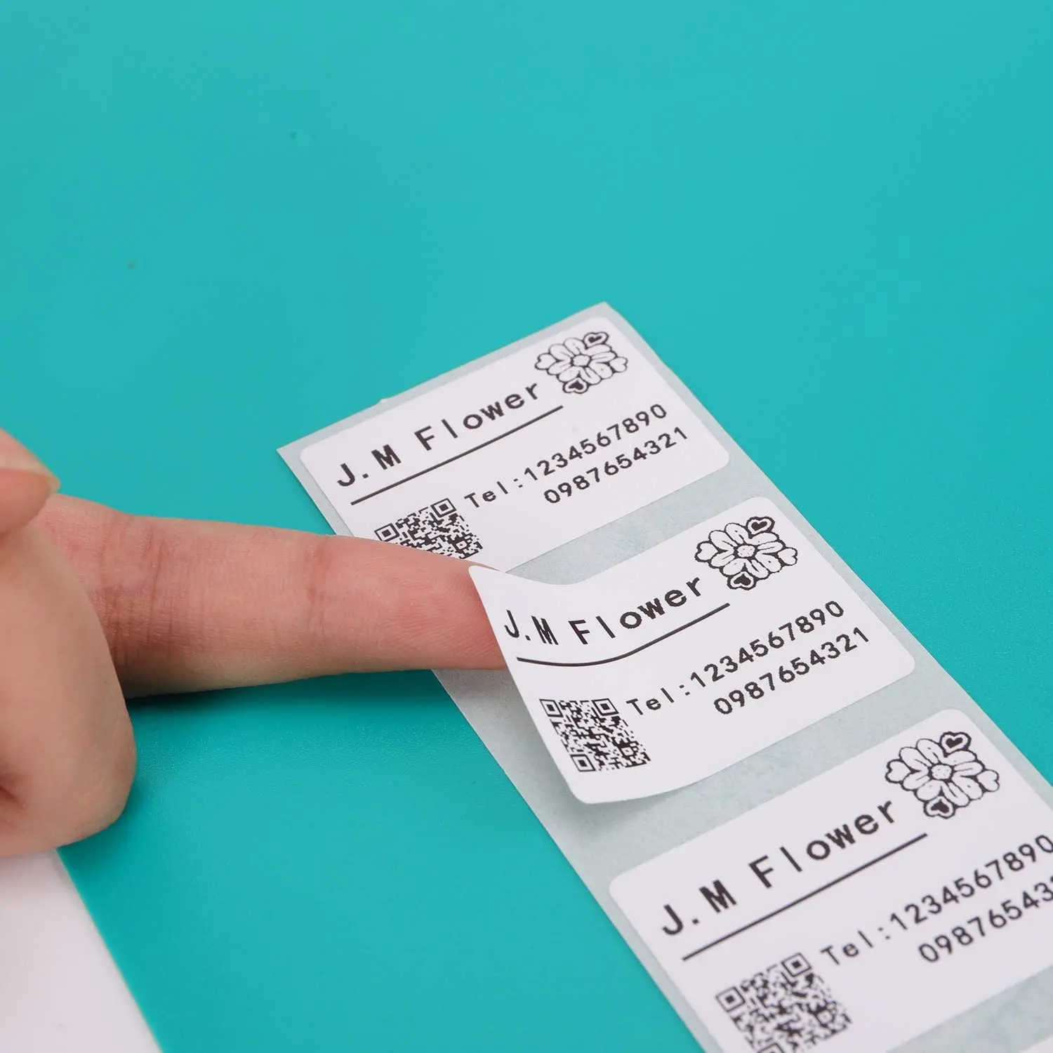 Phomemo M110 Transparency Self-Adhesive Labels Paper for Phomemo M110/M200 Label Printer Thermal Sticker Printable Paper Roll