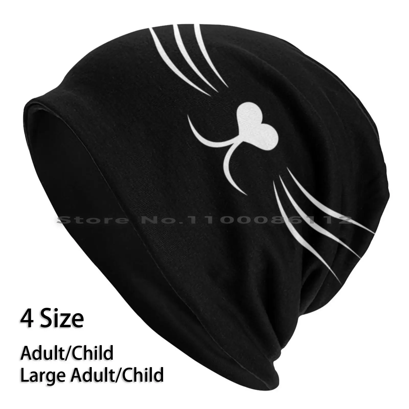 Cat Animal Kitty Cat Whiskers Cat Funny Social Distancing Mask Quarantine Face Covers Beanies Knit Hat Cat Animal Face Mask