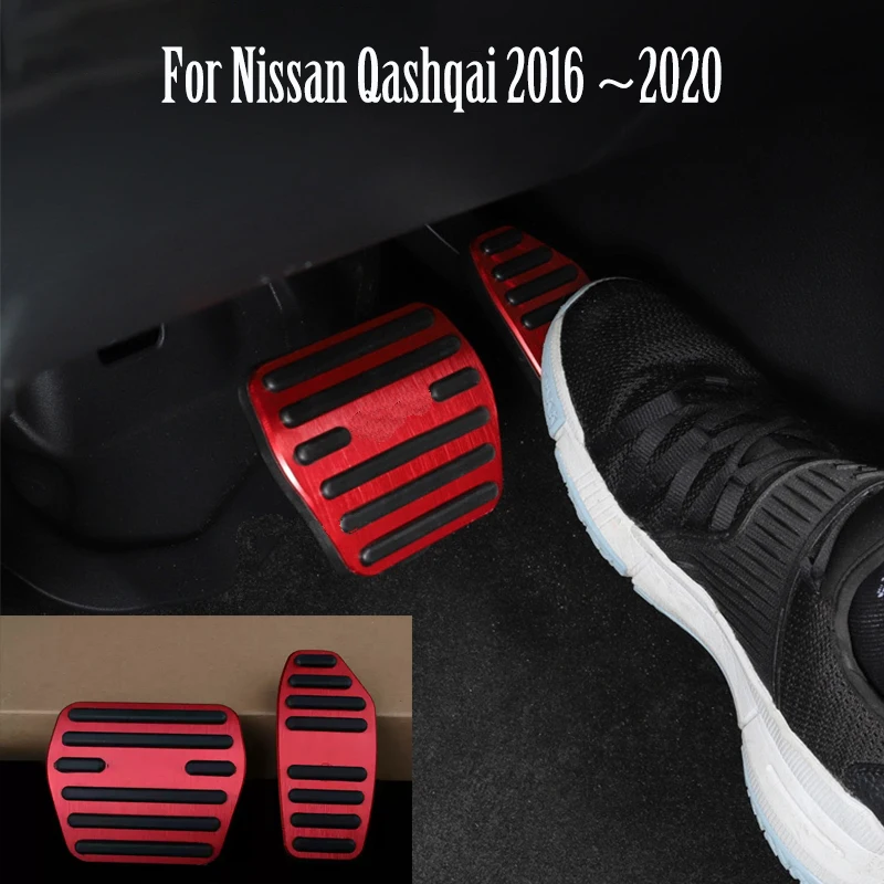 Car Styling Aluminum Alloy Brakes Foot Pedal Accelerator Pedal For Nissan Qashqai 2016 2017 2018 2019 2020  Decoration