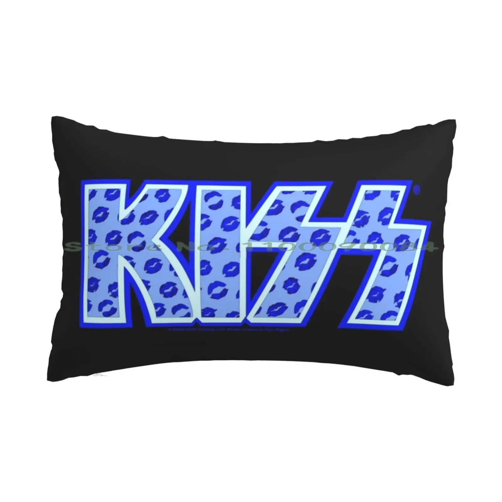 Kiss Band Blue Lips Logo Pillow Case 20x30 50*75 Sofa Bedroom Belle Delphine Gamer Girl Belle Delphine Bath Water Long