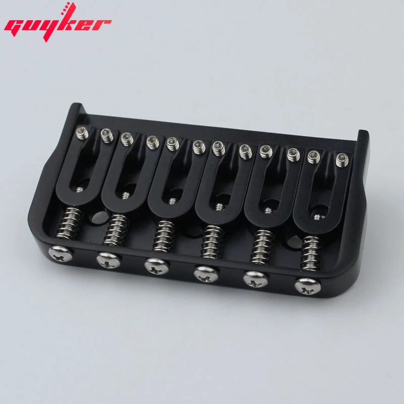 6 String Fixed Electric Guitar Bridge Black