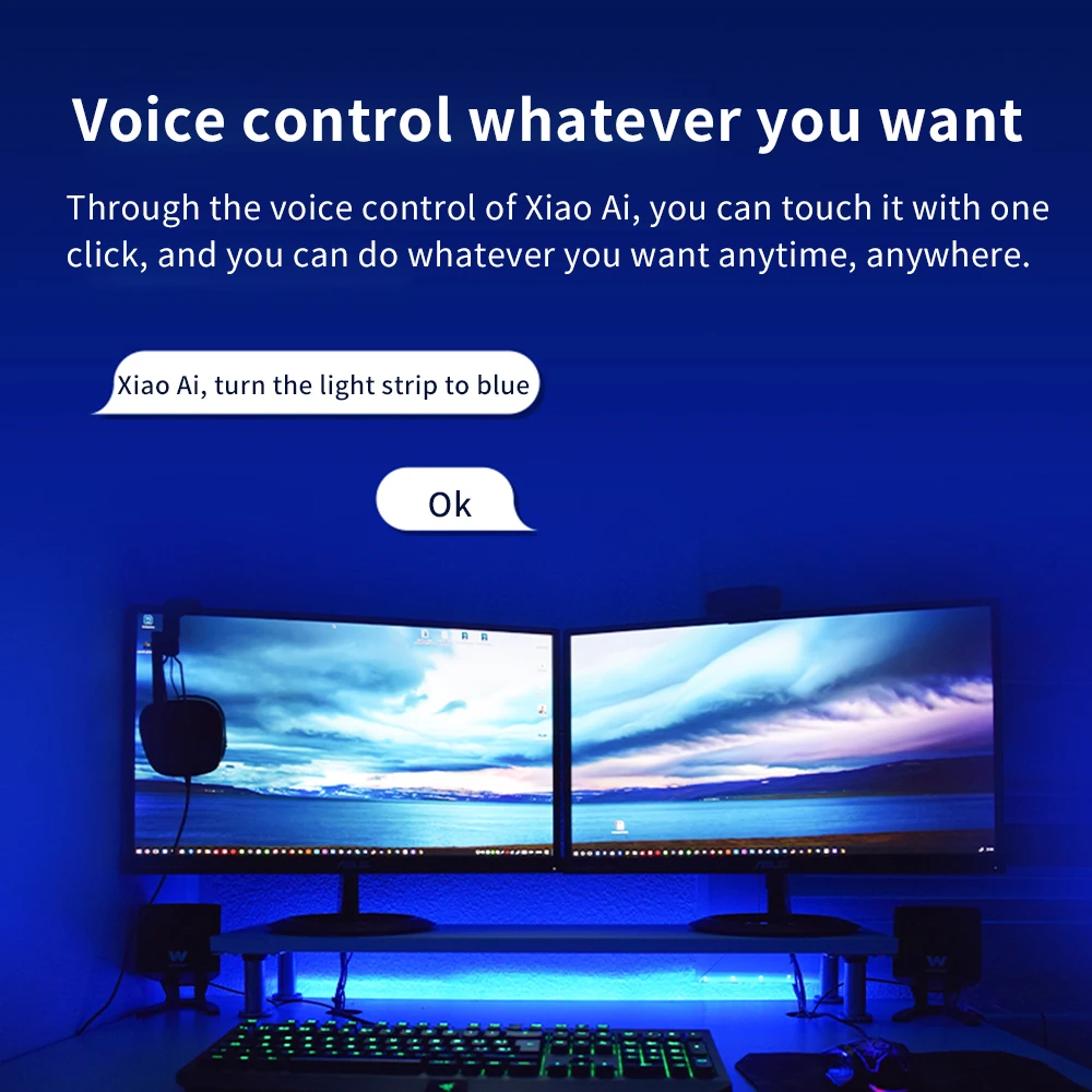 Gosund RGB Strip smart Light Band Colorful Lamb LED max Extention to 10M 16 Million Work for Mijia app