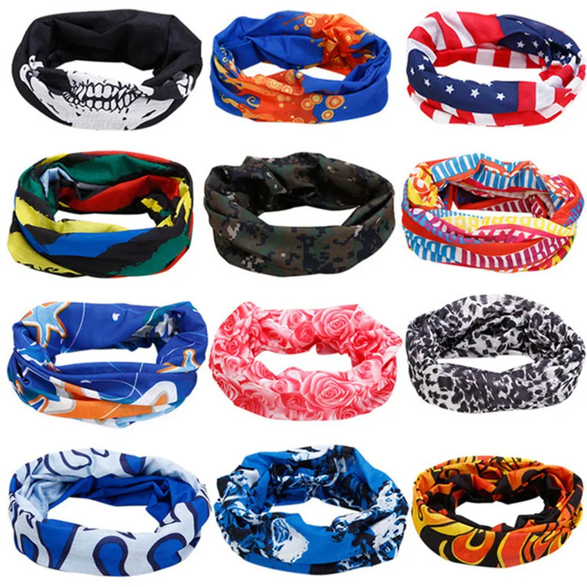 Bicycle Bandana Mask Men Women Magic Scarf Cycling Sport Masks Neck Warmer Sport Headband Face Bandage Men's Headband Balaclava