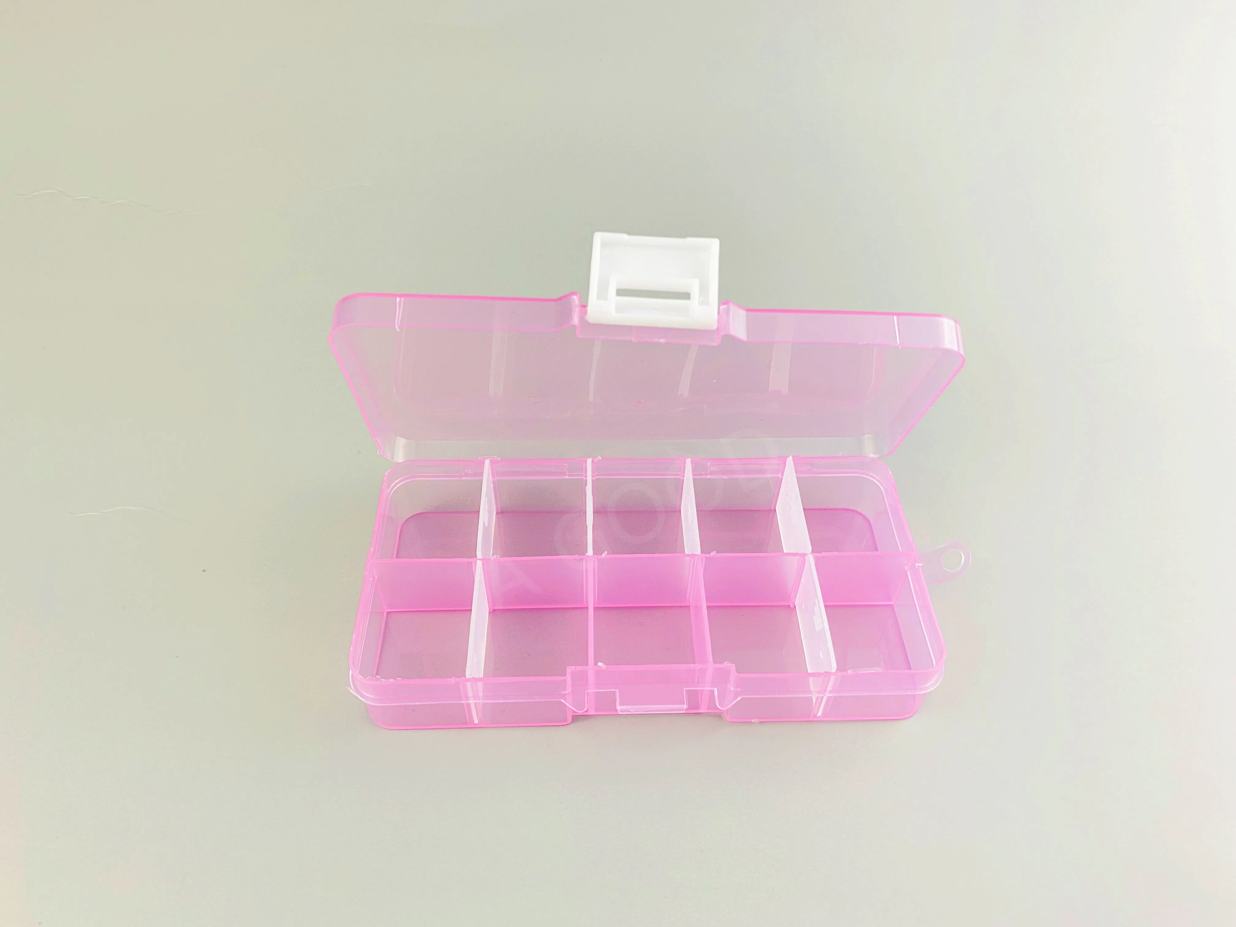 New 10 Slots Cells Colorful Portable Tool Storage Box Container Ring Electronic Parts Screw Beads Plastic Box