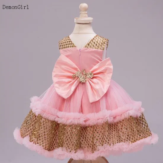 Robe Tutu princesse pour petite fille, robe de bal, avec gros nœud, pour premier anniversaire, photographie