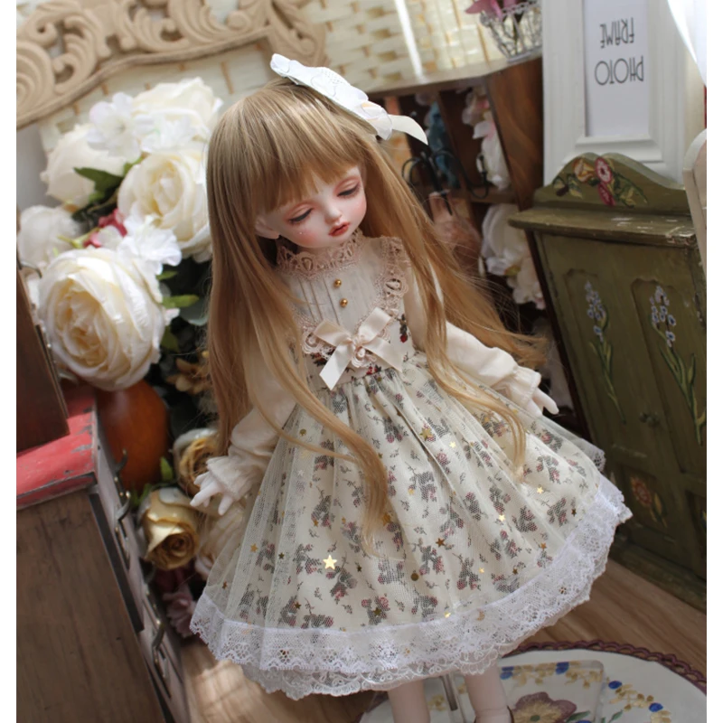 Blyth doll dress + hair decoration BJD clothes for 1/3 1/4 1/6 BJD SD DD doll clothes Blyth doll dress doll accessories