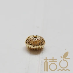 DIY Supply-Solid Brass Finding Bead Spacer - Saucer 12x7mm (1830C)