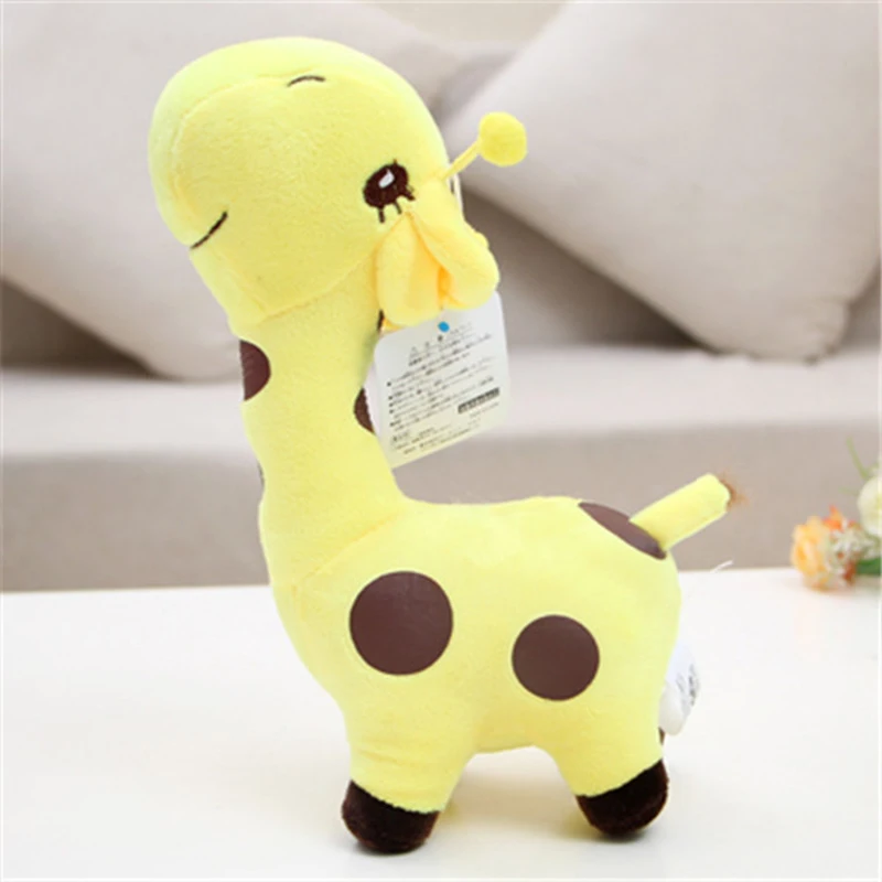 12/18cm unisex cute gift plush giraffe plush toy animal dear doll baby kid child happy christmas birthday colorful gift toy