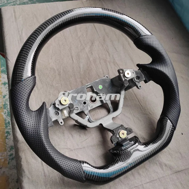 Custom Carbon Fiber Steering Wheel For Mazda 3 Mazda 5 Mazda 6 2003 2004 2005 2006 2007 2008 2009