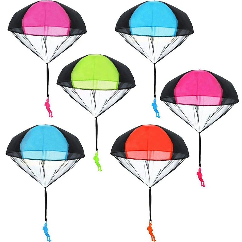 Mini Hand Throwing Parachute Funny Toy Kid Outdoor Game Play Educational Toys Fly Parachute Sport Children Party Christmas Toy