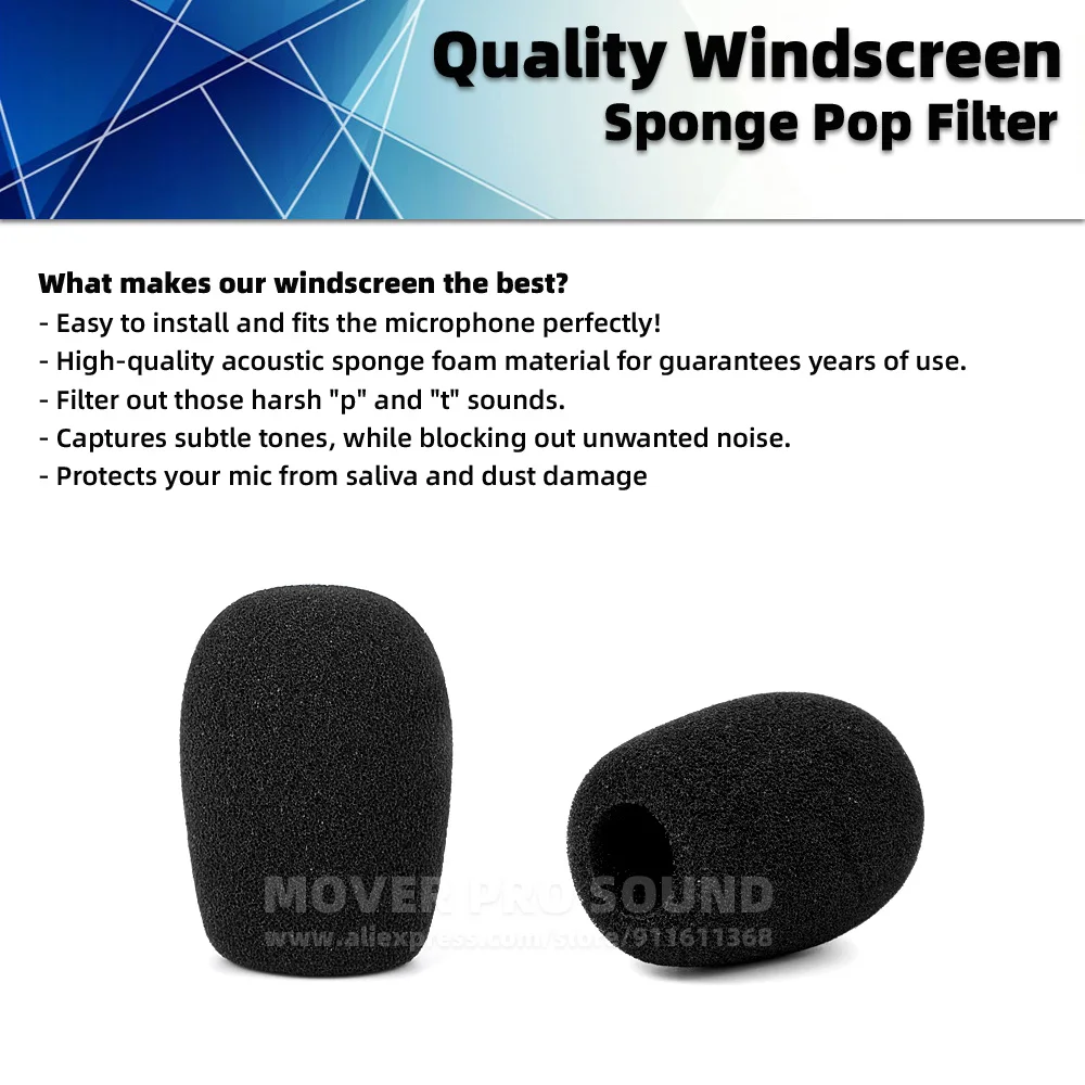 For BOYA BY-MM1 BY MM1 MM 1 + Plus Microphone Windscreen Shield Anti Pop Filter Windshield Sponge Windproof Foam Cover Screen