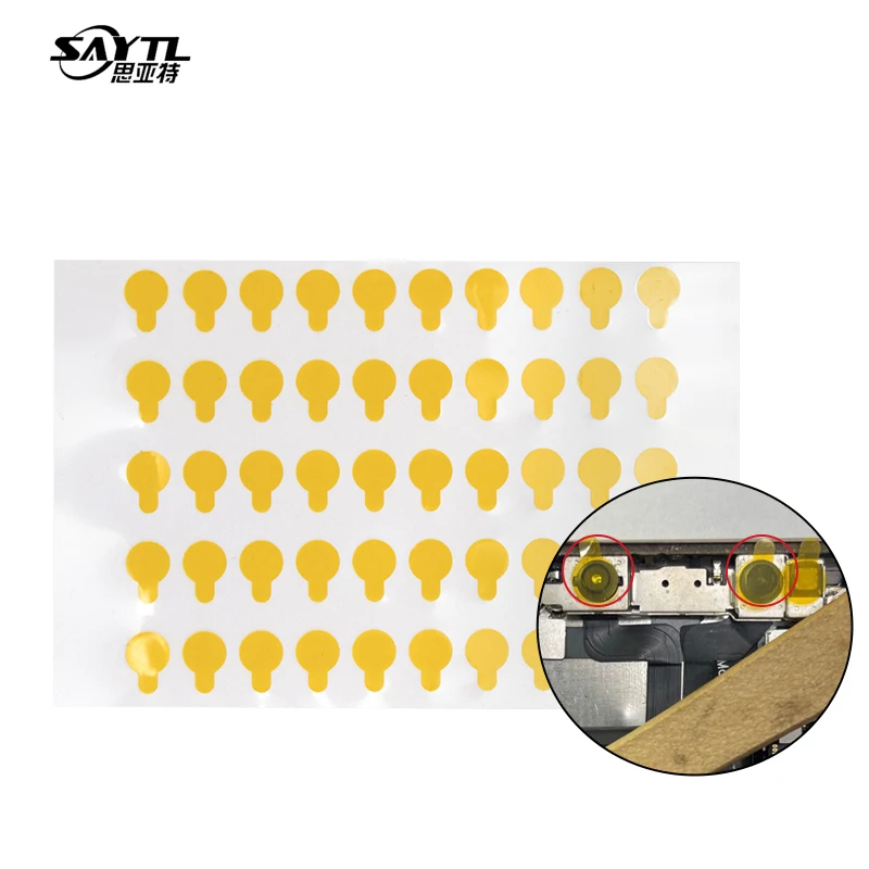 100Pcs Beschermende Sticker Hoge Temperatuur Infrarood Dot Matrix Camera Voor Iphone X/Xsm/Xr/11/12pro/12Mini/12Promax Camera Reparatie