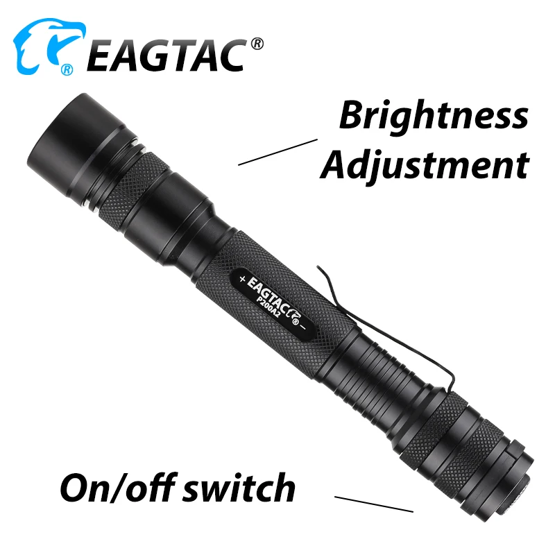 EAGTAC P200A2 Multi Output XML2 365nm UV 395nm UV Led Flashlight AA Battery 3 Modes