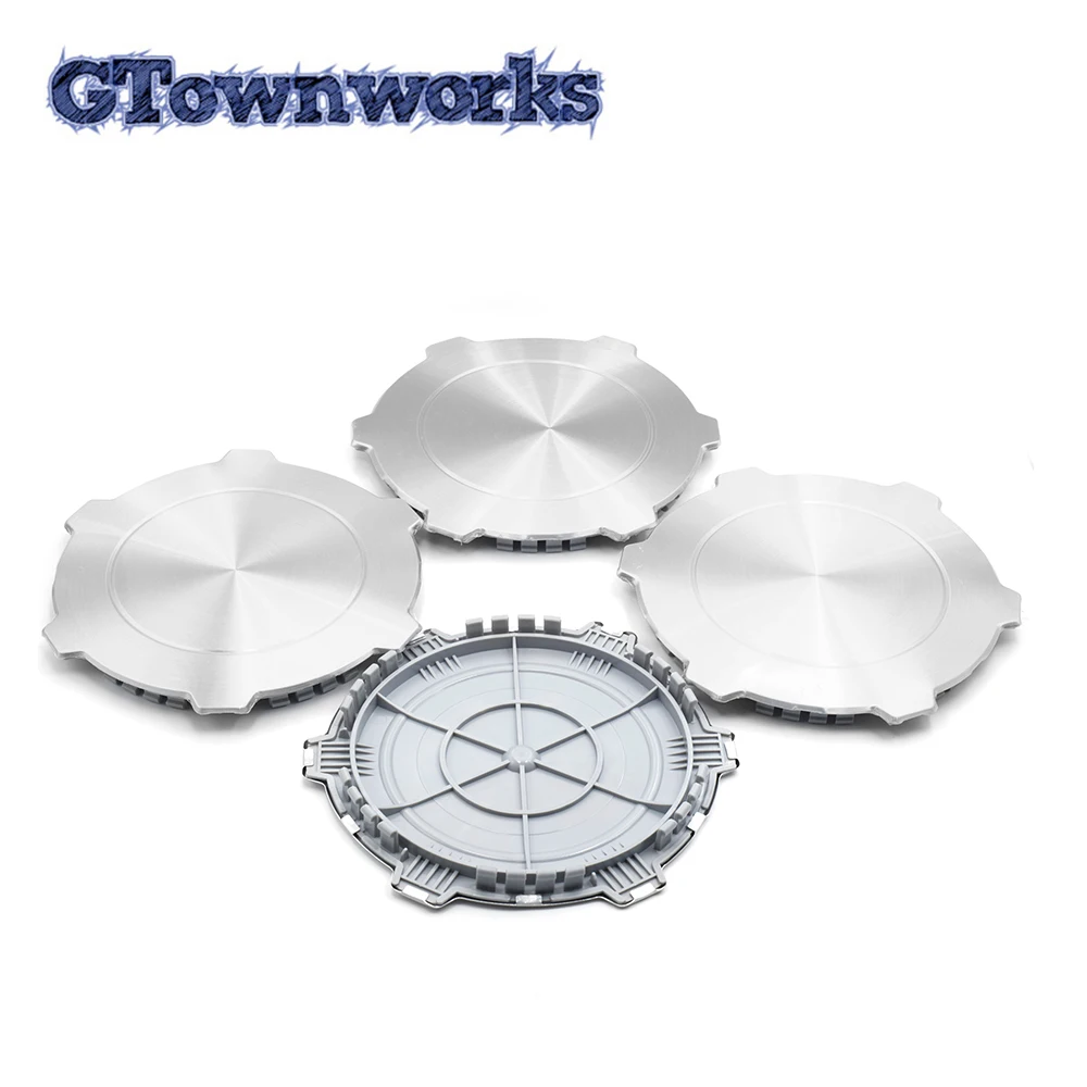 

4pcs 220mm Wheel Center Caps Car Accessories For Rim Cover Auto Dust-proof Hubcap Modification Styling Silver