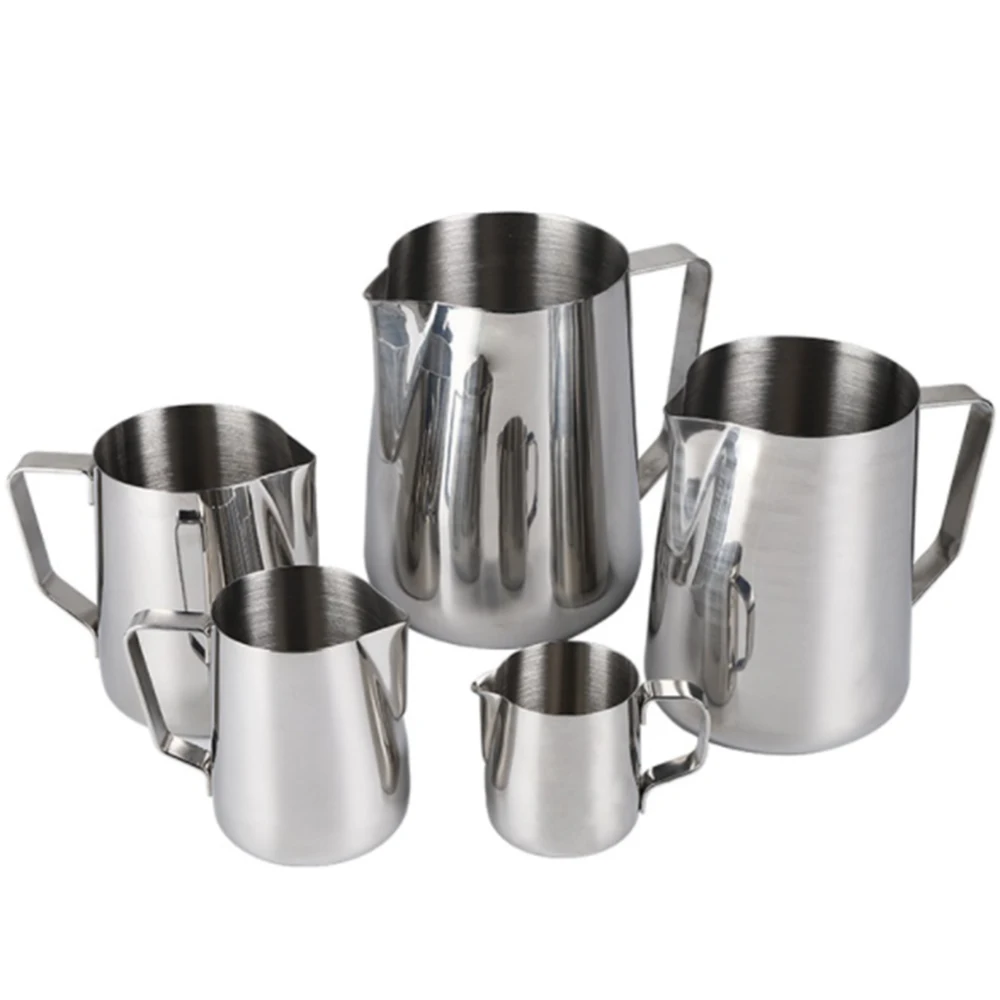 

KONCO Stainless Steel Milk Frothing Pitcher, Milk Boiler Cup Jug Creamer Accessories Suitable for Barista, Espresso Machines
