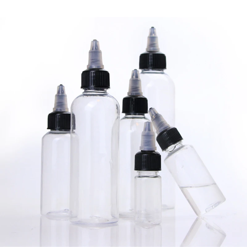 

50pcs 30ml 60ml 100ml 120ml Plastic Squeeze Dispensing Bottles With Twist Off Top Cap, Open/Close Nozzle for Crafts, Art, Glue