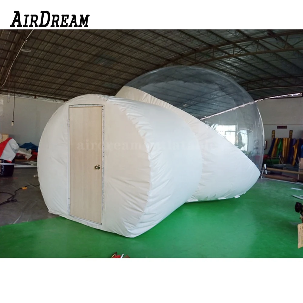 3/4/5Meter Dia Transparante Opblaasbare Privacy Bubble Tent, Pvc Clear Air Dome Huis, iglo Camping Gazon Tent Met 1 Kamer 1 Tunnel