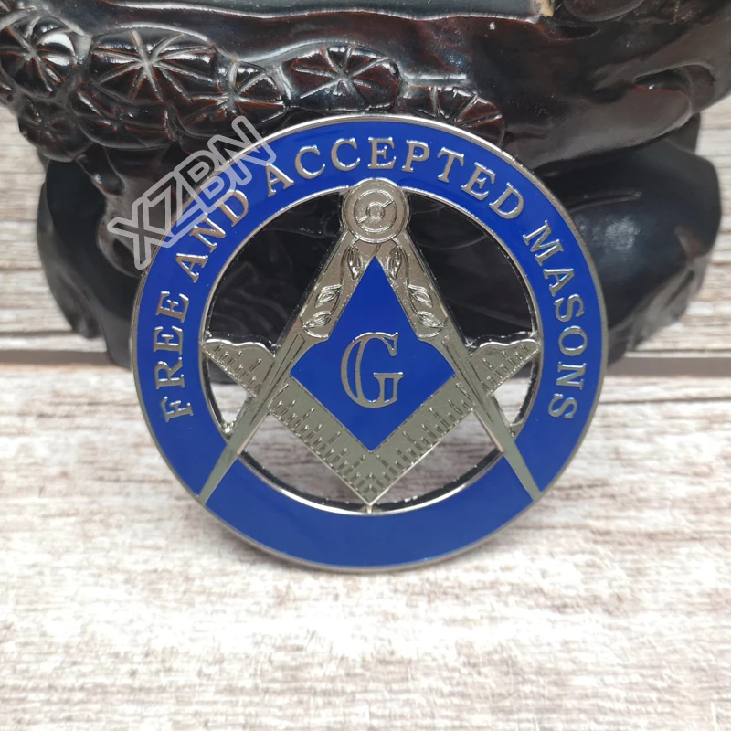 Masonic Auto Car Badge Emblem mason freemason BCM26 FREE AND ACCEPTED MASONS exquisite paint technique personality decoraction