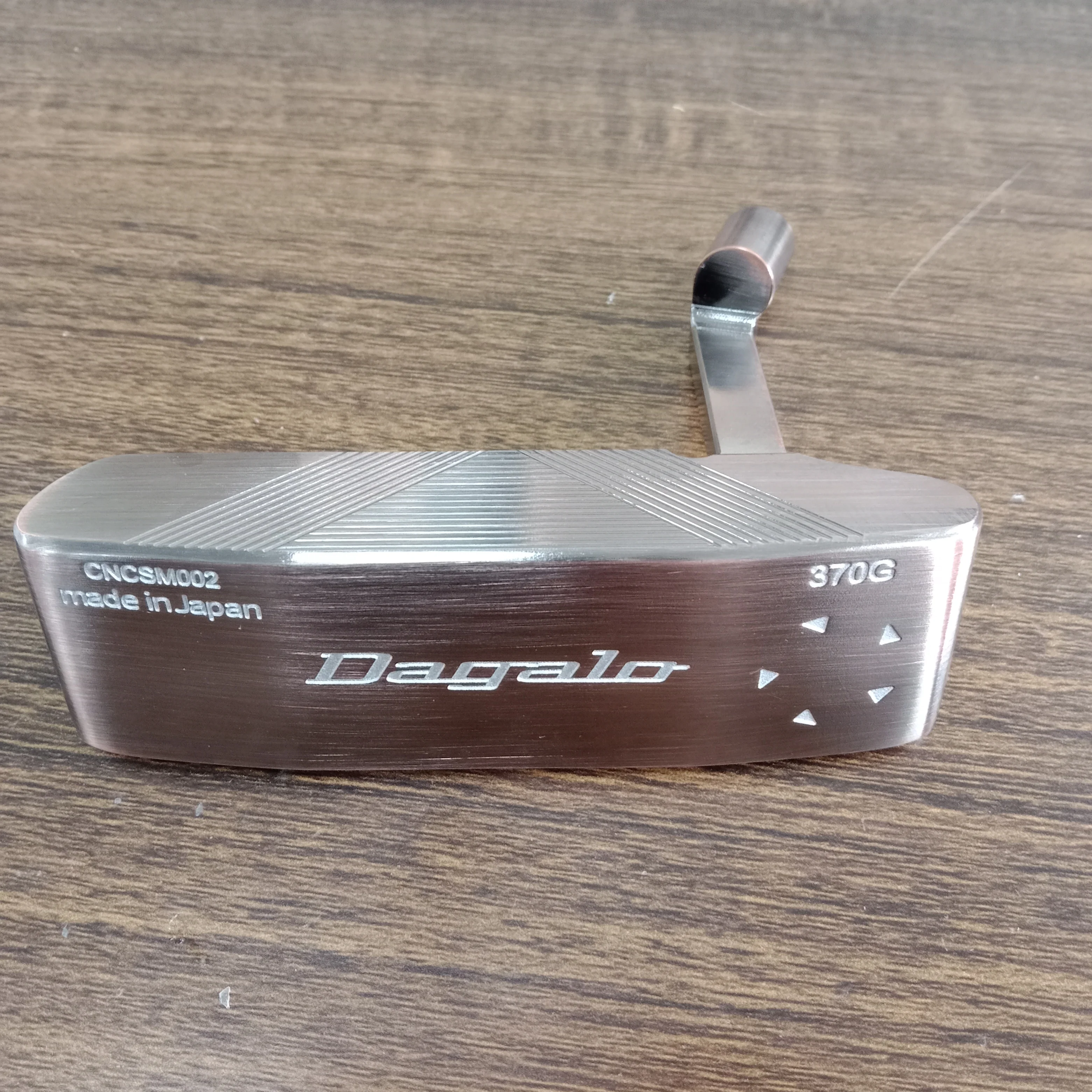 Dagalo SUS 303 Material CNC Milled Golf Putter Head, Copper Color, 370 +/-5 GMs