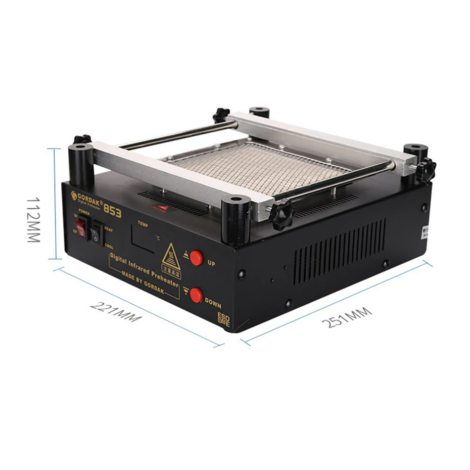 Gordak 853 IR infrared preheater BGA disassembly and assembly heating soldering station PCB board desoldering BGA Rework Station