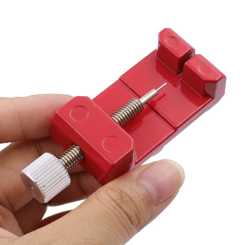 1Piece Red Metal Watch Band Bracelet Adjusting Repair Strap Remover Tools Watchmaker Dedicated Device To Renew Watch