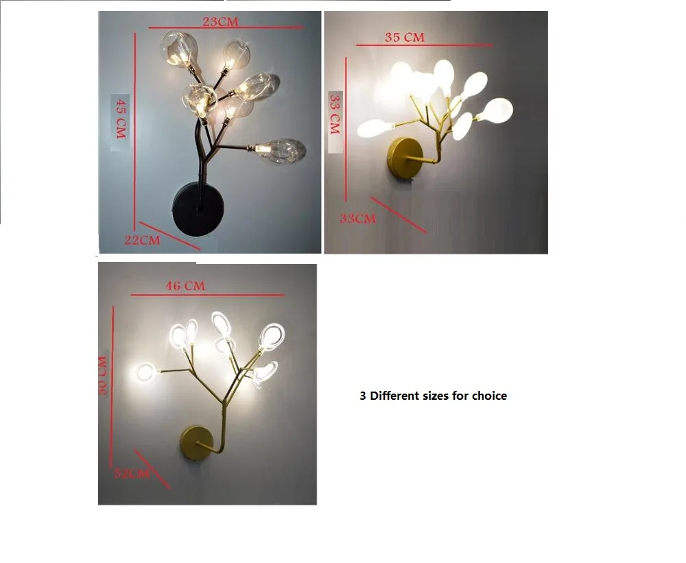 Imagem -02 - Luminária de Parede Moderna com Led Luz Decorativa de Parede com Ramos de Árvore Luzes de Led para Iluminação