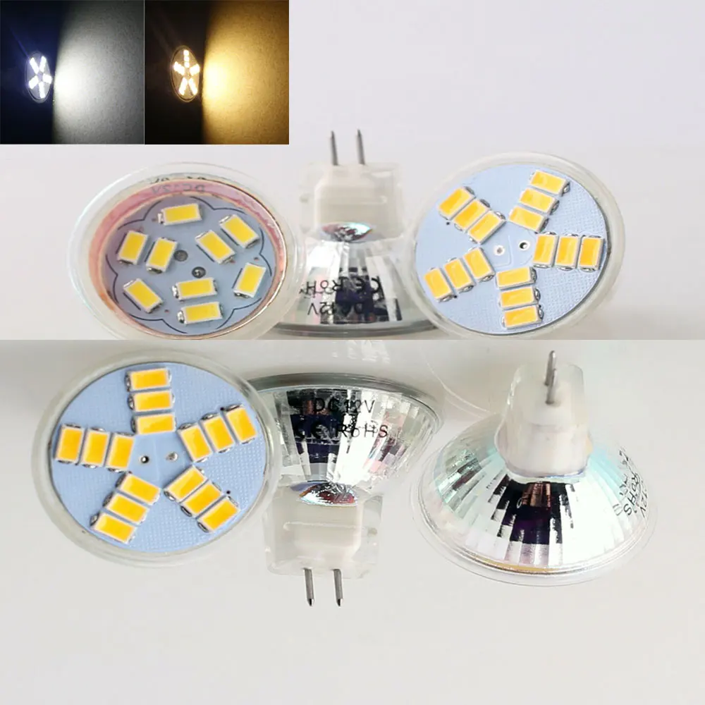 

LED Halogen Spotlight Bulb MR11 12V 5730 SMD 12V 10W 15W 20W Warm/Cold/Neutral White Chandelier Home Light diameter 35mm