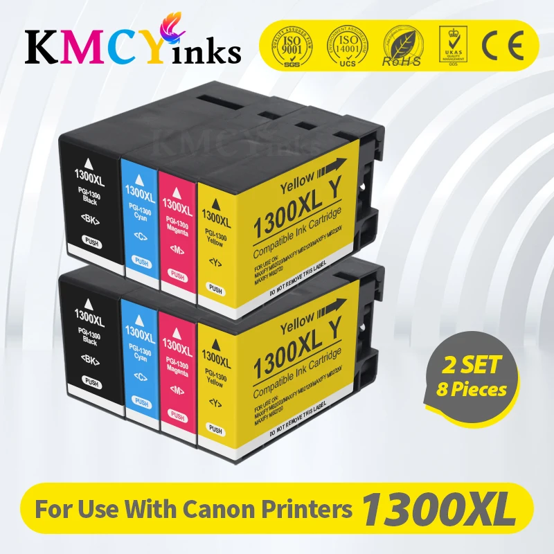 KMCYinks Compatible ink cartridge For canon PGI1300 PGI-1300 Suit for Canon MAXIFY MB2030 MAXIFY MB2330 full pigment ink